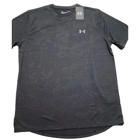 Under Armour Men's Camo Training Vent Short Sleeve Shirt Large Black - Picture 2 of 10